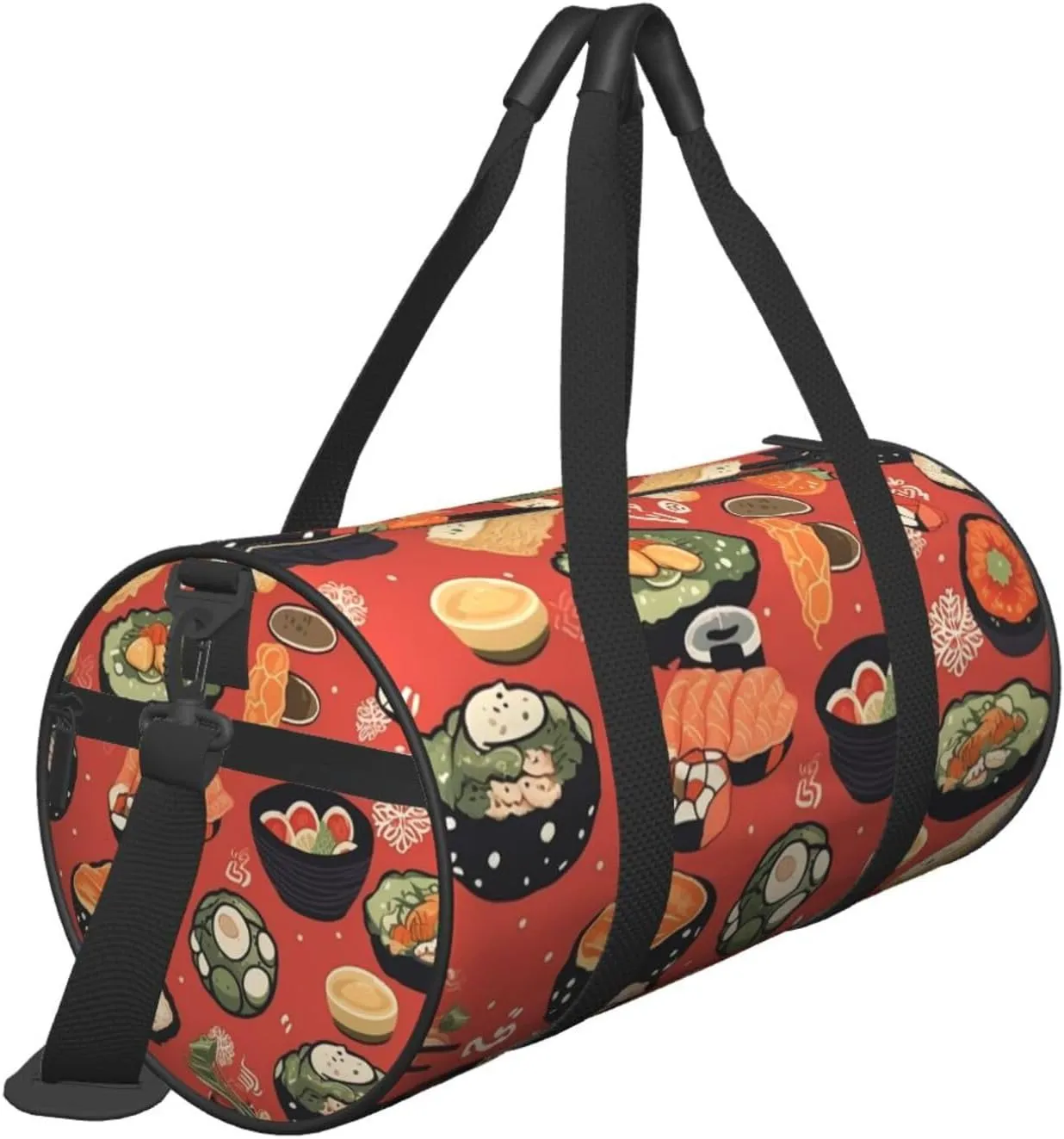 Travel Duffle Bag Weekender Bags For Men Women With Shoe Compartment Large Capacity Weekender Overnight Bag Japanese Food Pattern Carry On Tote Bags Sport Gym Bag For Travel Yoga