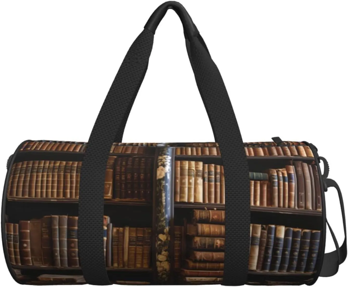 Travel Duffle Bag Weekender Bags For Men Women With Shoe Compartment Large Capacity Weekender Overnight Bag Old Books In Library Carry On Tote Bags Sport Gym Bag For Travel Yoga