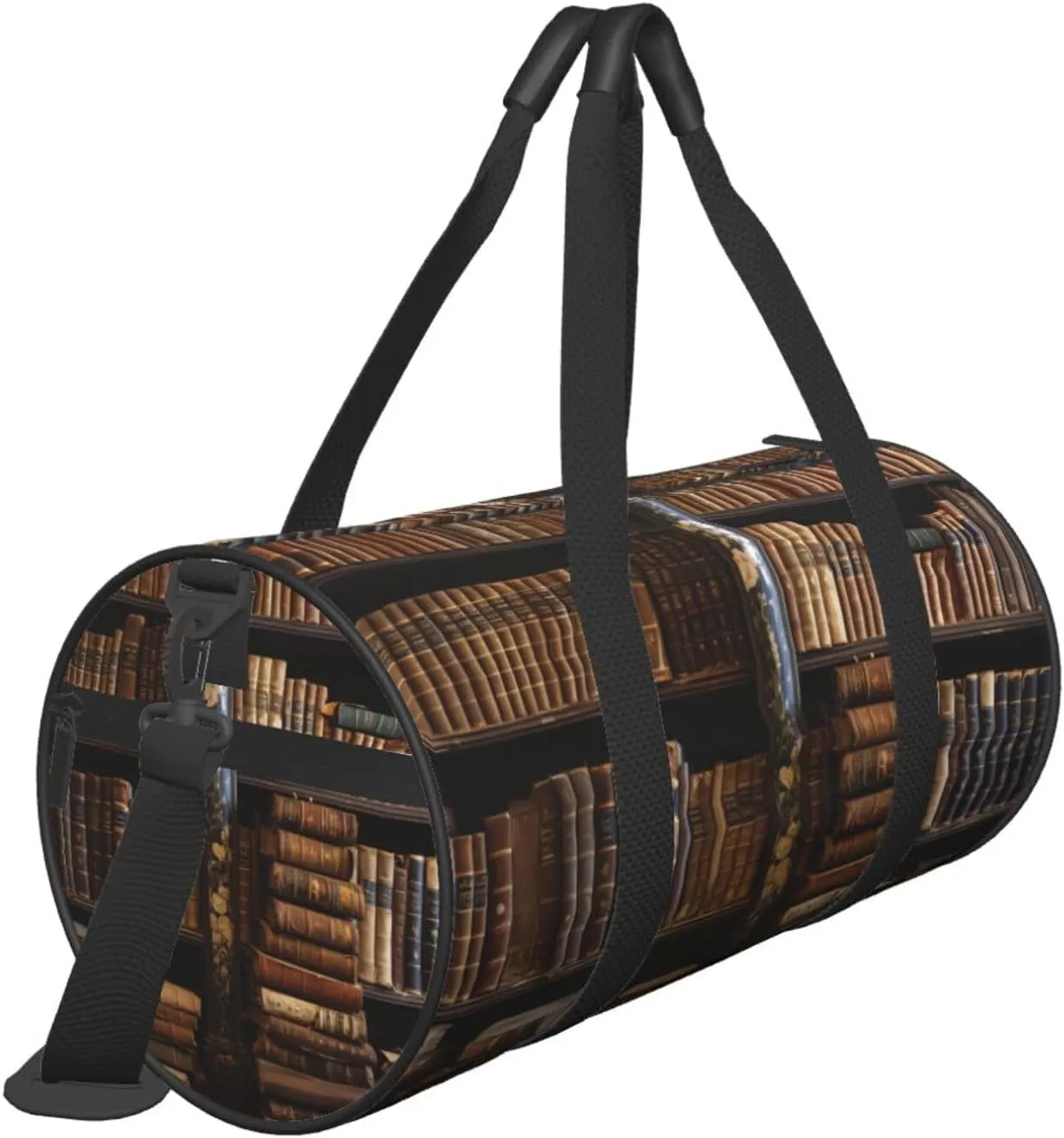Travel Duffle Bag Weekender Bags For Men Women With Shoe Compartment Large Capacity Weekender Overnight Bag Old Books In Library Carry On Tote Bags Sport Gym Bag For Travel Yoga