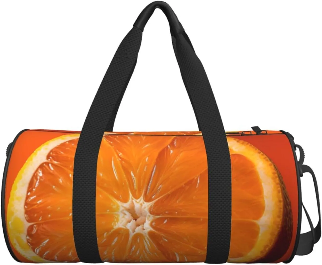Travel Duffle Bag Weekender Bags for Men Women with Shoe Compartment Large Capacity Weekender Overnight Bag Orange Slice Carry On Tote Bags Sport Gym Bag for Travel Yoga