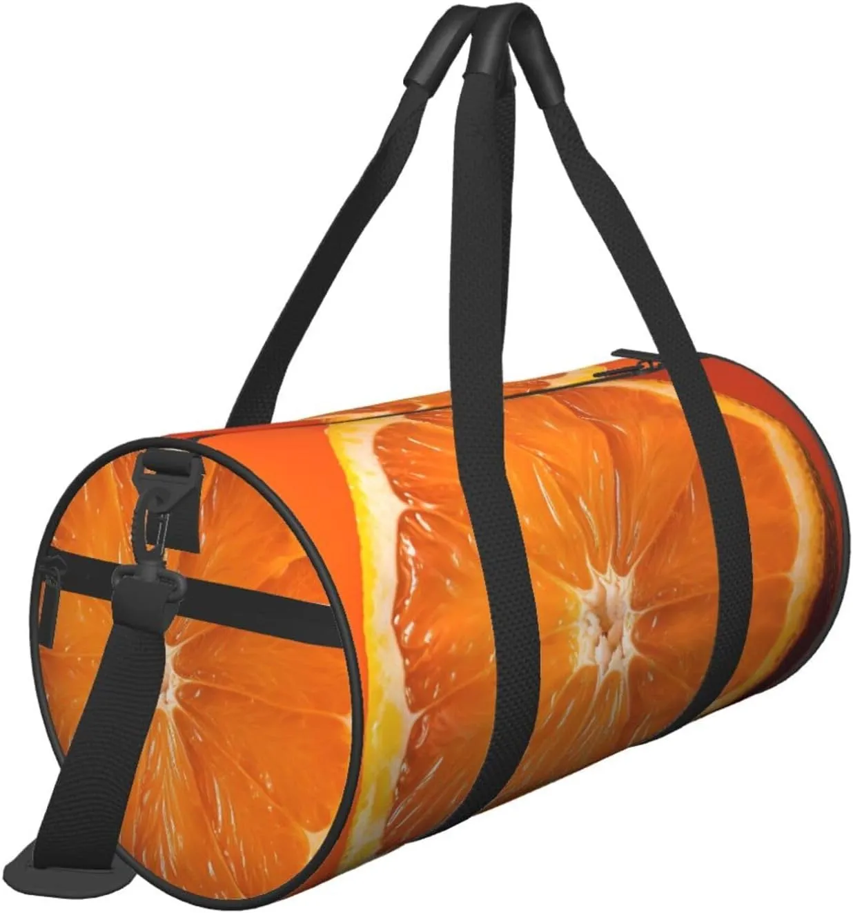 Travel Duffle Bag Weekender Bags for Men Women with Shoe Compartment Large Capacity Weekender Overnight Bag Orange Slice Carry On Tote Bags Sport Gym Bag for Travel Yoga