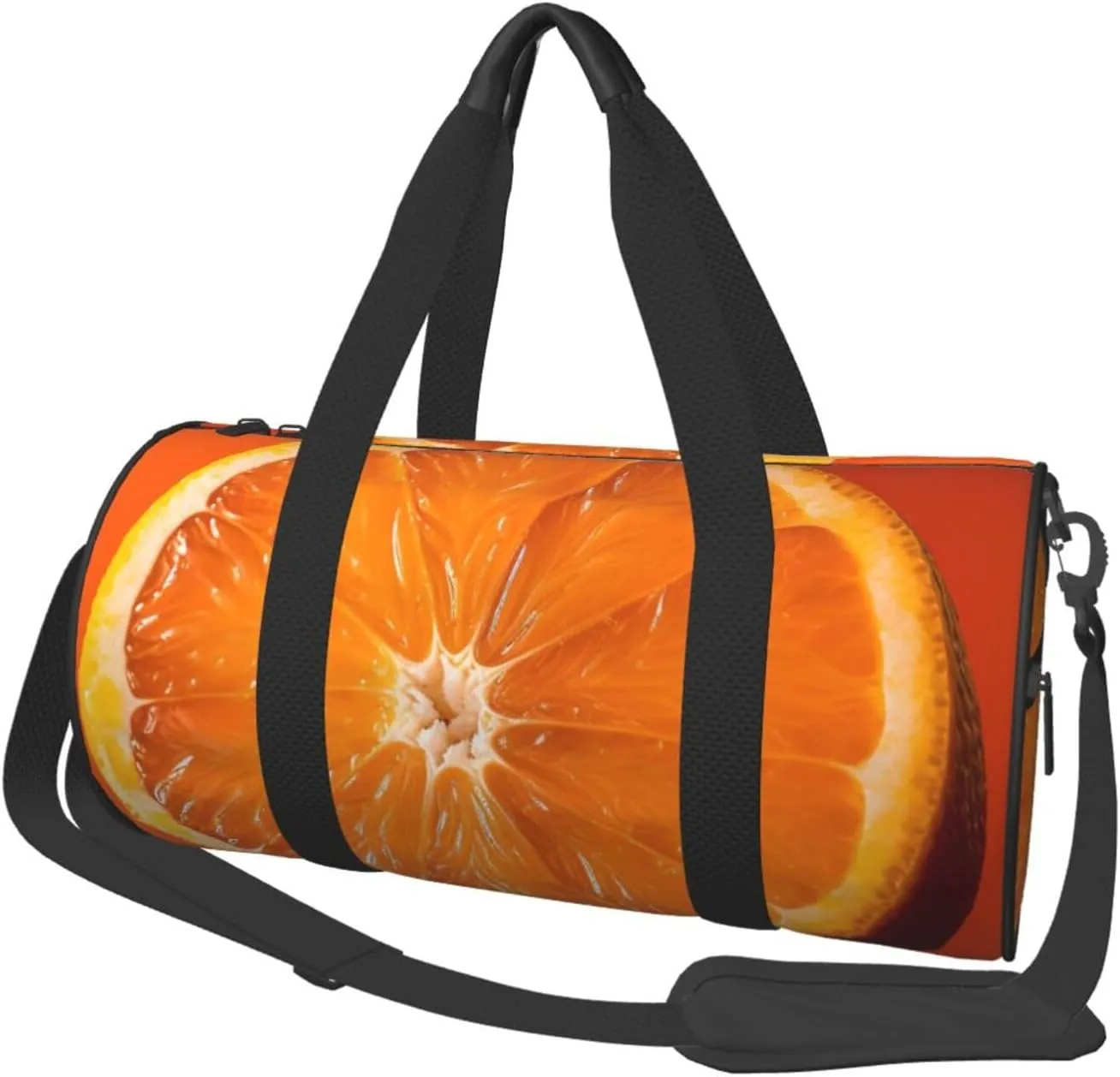 Travel Duffle Bag Weekender Bags for Men Women with Shoe Compartment Large Capacity Weekender Overnight Bag Orange Slice Carry On Tote Bags Sport Gym Bag for Travel Yoga