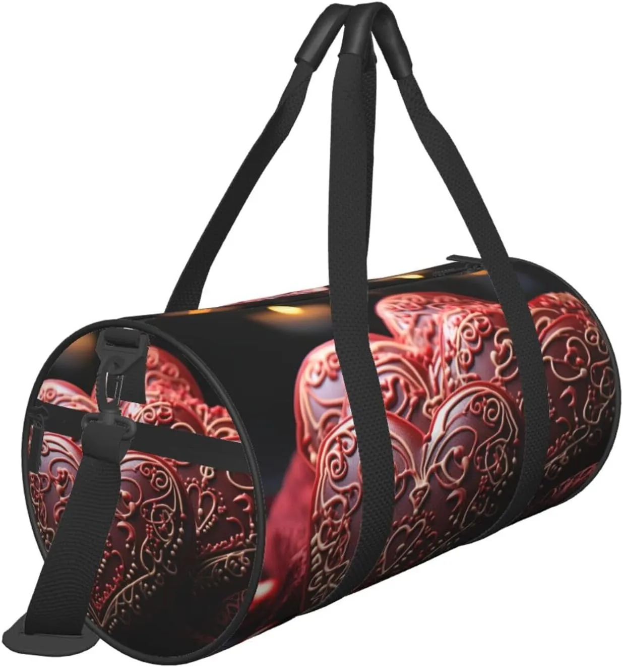 Travel Duffle Bag Weekender Bags For Men Women With Shoe Compartment Large Capacity Weekender Overnight Bag Romance Love Carry On Tote Bags Sport Gym Bag For Travel Yoga