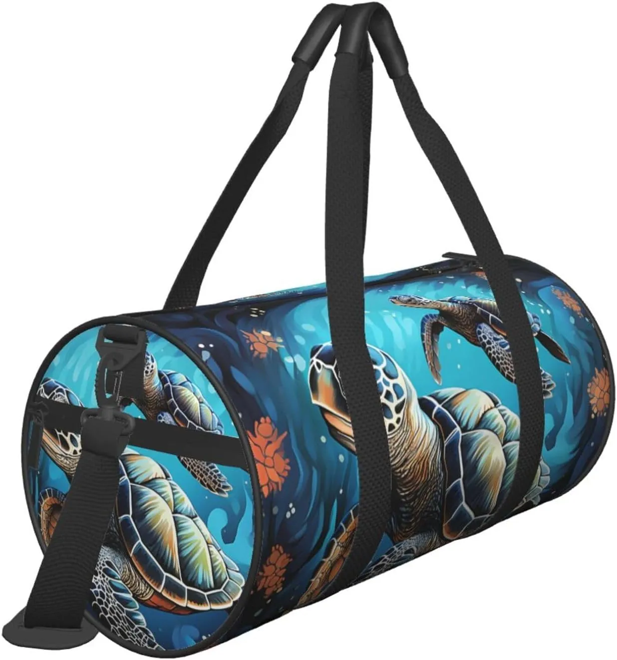 Travel Duffle Bag Weekender Bags For Men Women With Shoe Compartment Large Capacity Weekender Overnight Bag Sea Turtle Boho Style Carry On Tote Bags Sport Gym Bag For Travel Yoga