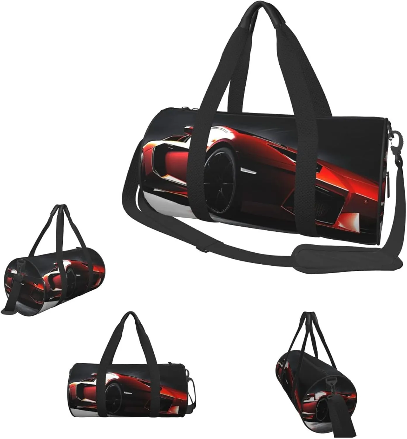 Travel Duffle Bag Weekender Bags for Men Women with Shoe Compartment Large Capacity Weekender Overnight Bag Speed Sport Car Carry On Tote Bags Sport Gym Bag for Travel Yoga