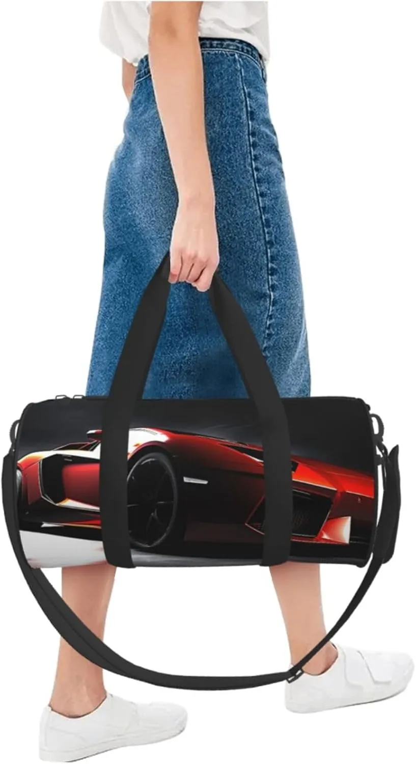 Travel Duffle Bag Weekender Bags for Men Women with Shoe Compartment Large Capacity Weekender Overnight Bag Speed Sport Car Carry On Tote Bags Sport Gym Bag for Travel Yoga