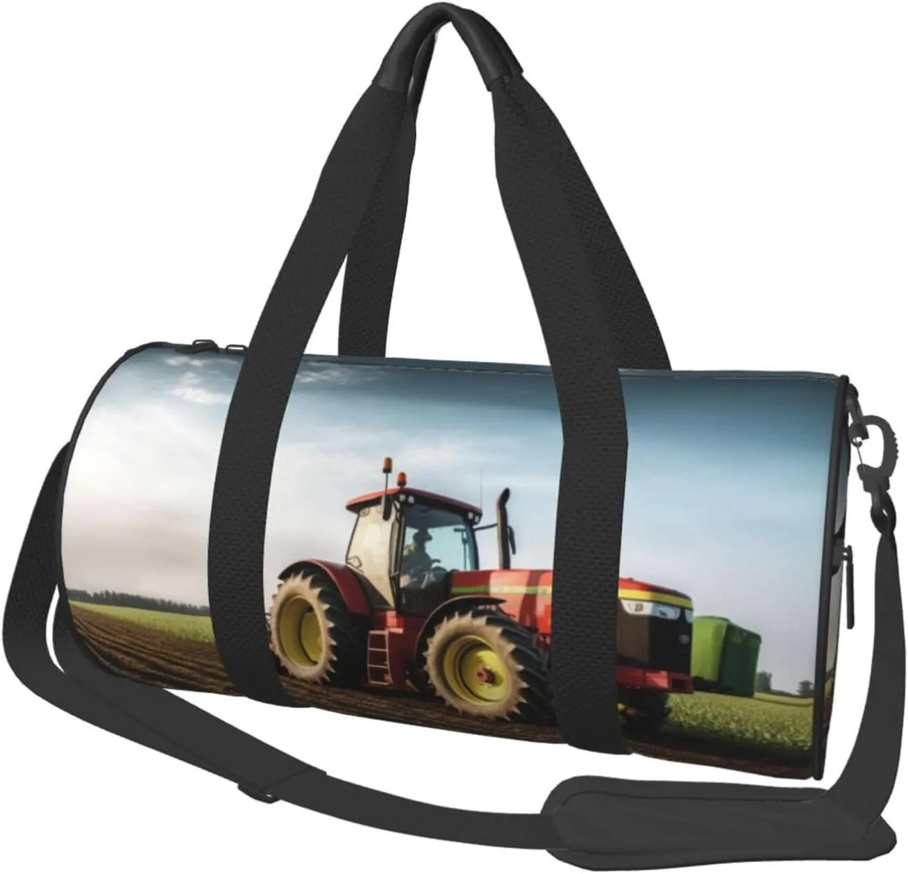 Travel Duffle Bag Weekender Bags For Men Women With Shoe Compartment Large Capacity Weekender Overnight Bag Tractor Farm Carry On Tote Bags Sport Gym Bag For Travel Yoga