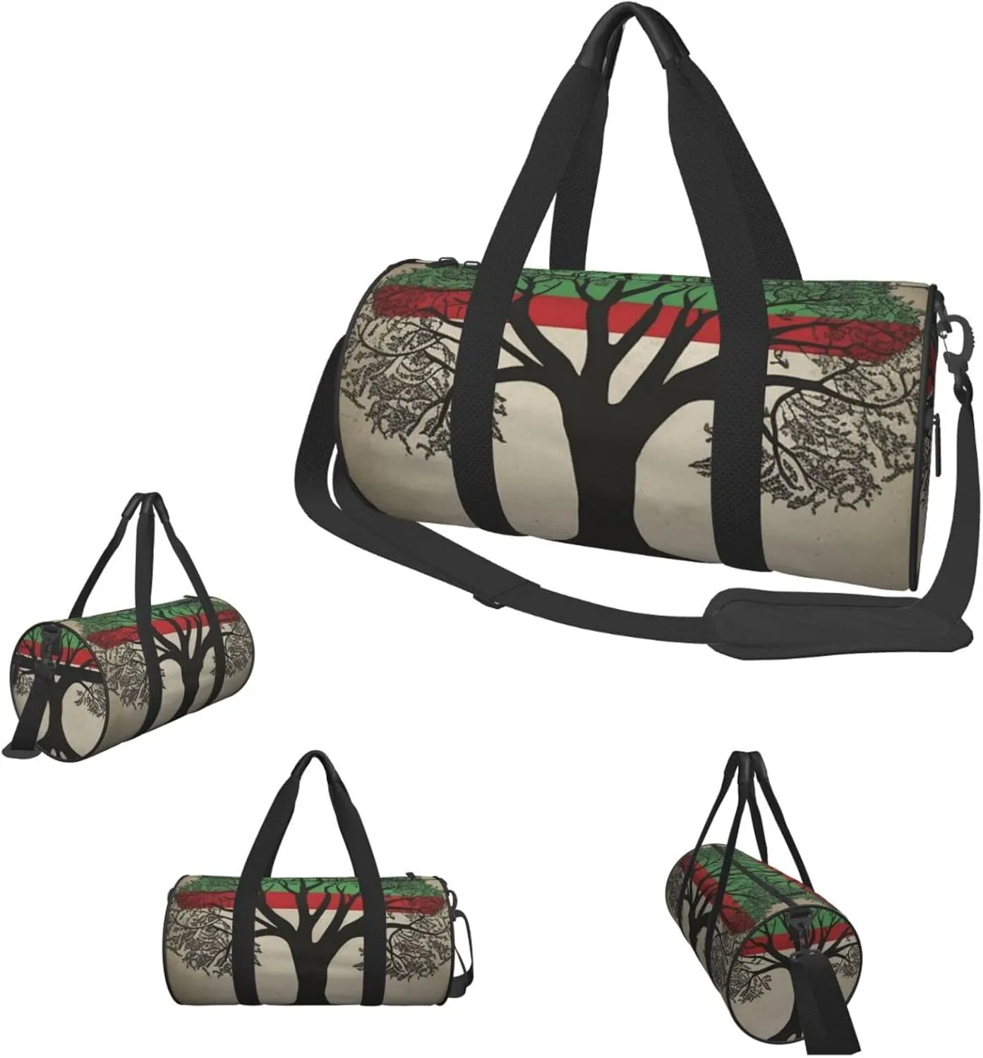 Travel Duffle Bag Weekender Bags For Men Women With Shoe Compartment Large Capacity Weekender Overnight Bag Tree Palestinian Flag Carry On Tote Bags Sport Gym Bag For Travel Yoga