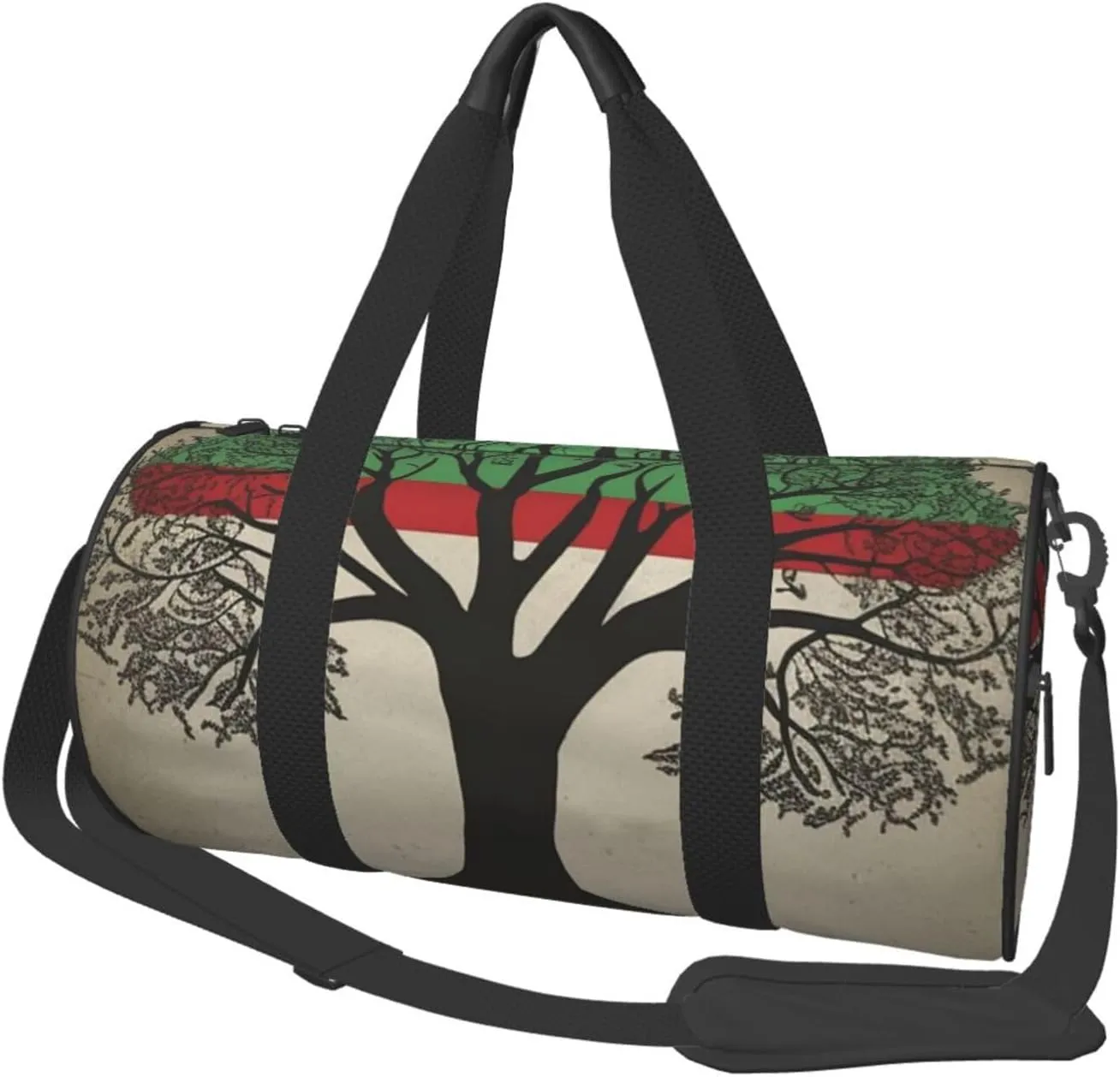 Travel Duffle Bag Weekender Bags For Men Women With Shoe Compartment Large Capacity Weekender Overnight Bag Tree Palestinian Flag Carry On Tote Bags Sport Gym Bag For Travel Yoga