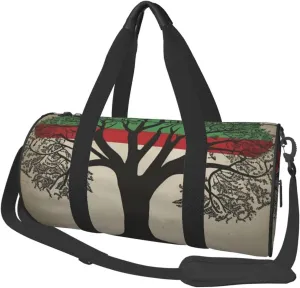 Travel Duffle Bag Weekender Bags For Men Women With Shoe Compartment Large Capacity Weekender Overnight Bag Tree Palestinian Flag Carry On Tote Bags Sport Gym Bag For Travel Yoga