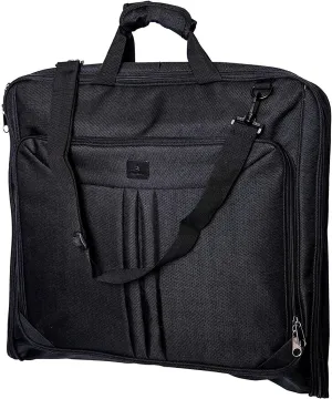 Travel Essentials Garment Suit Dress Bag Carrier for Men and Women, with Convenient Laptop Compartment for Travel & Business Trips with Shoulder Strap for Carry On (24" x 20")
