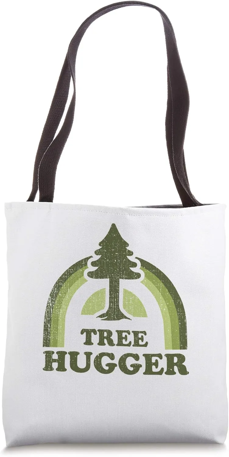 Tree Hugger Retro Vintage Environmental Nature Lover Tote Bag