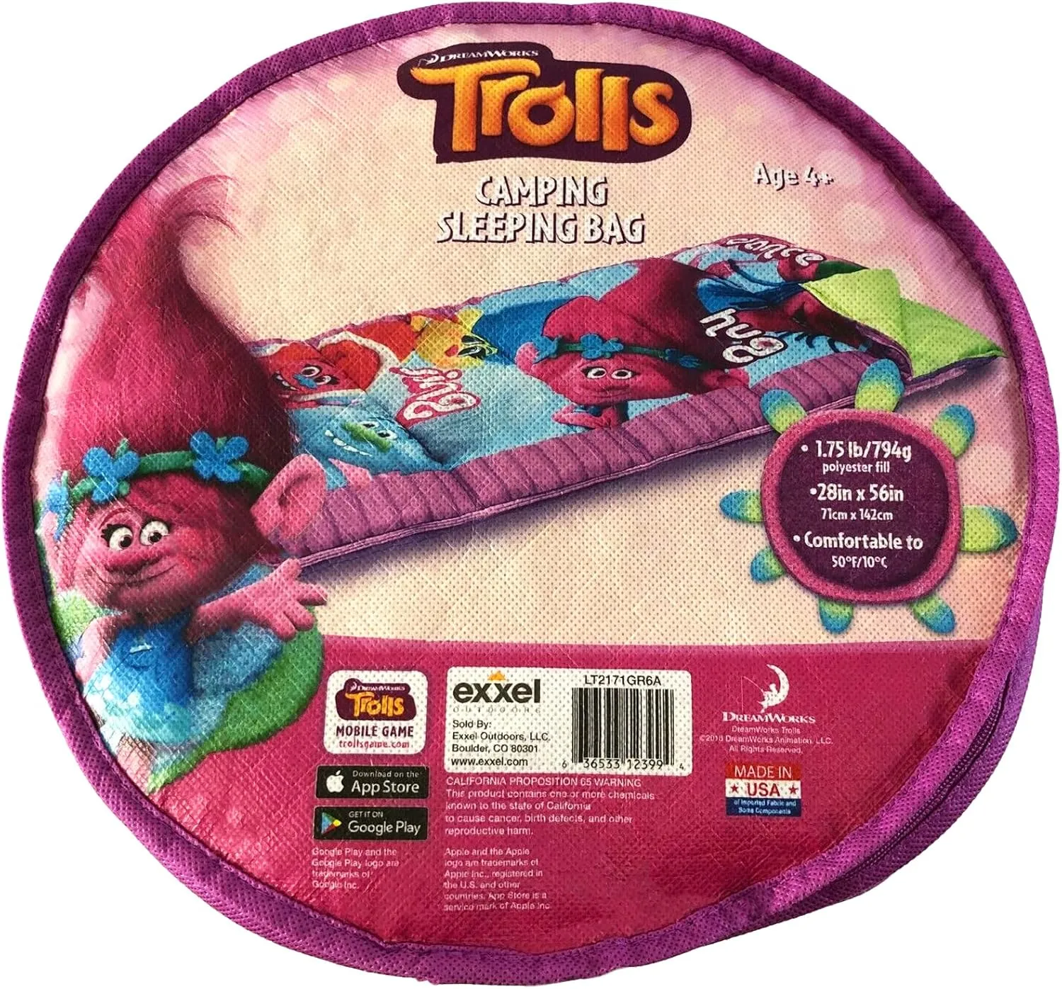 Trolls Camping Sleeping Bag