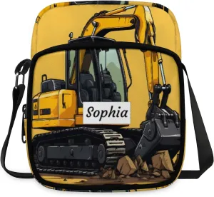 TropicalLife Personalized Crossbody Bag for Women Men Custom Name Messenger Bags