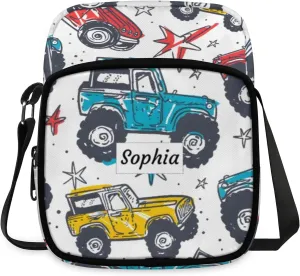 TropicalLife Personalized Crossbody Bag for Women Men Custom Name Messenger Bags
