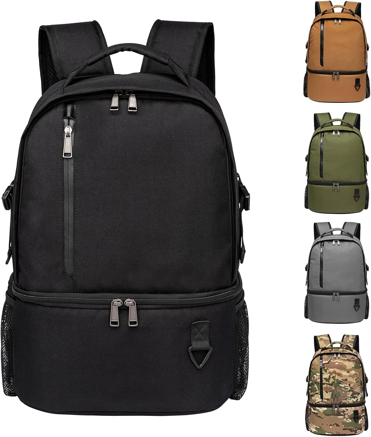TUGUAN Insulated Cooler Backpack 38/42 Cans Double Deck Leakproof Lightweight Soft Lunch Backpack Small Cooler Bag Beach Picnic