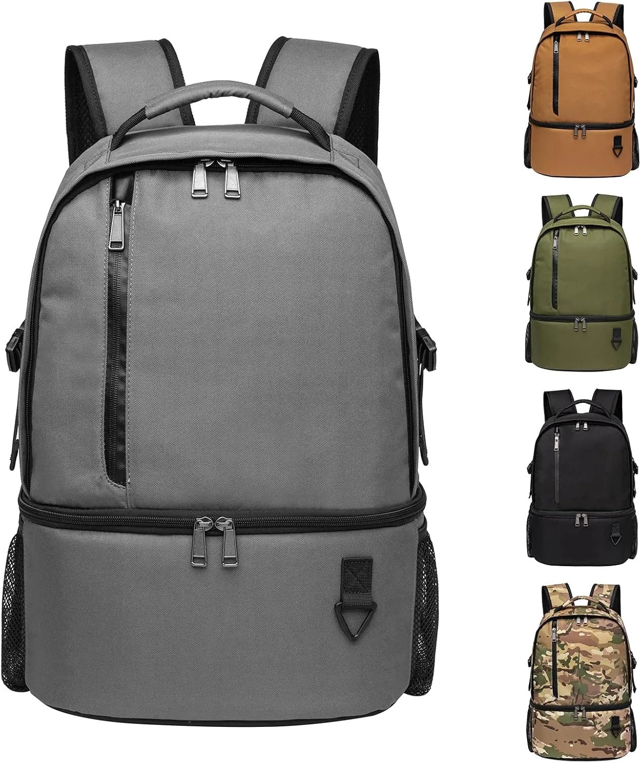 TUGUAN Insulated Cooler Backpack 38/42 Cans Double Deck Leakproof Lightweight Soft Lunch Backpack Small Cooler Bag Beach Picnic