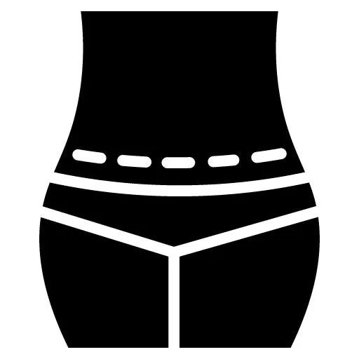 Tummy Tuck Glyph Icon