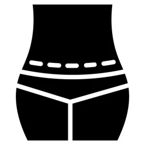 Tummy Tuck Glyph Icon