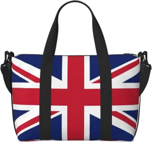 UK Flag Duffel Bags for Traveling - Lightweight Personal Item Travel Bags, Gym Bags for Men and Women