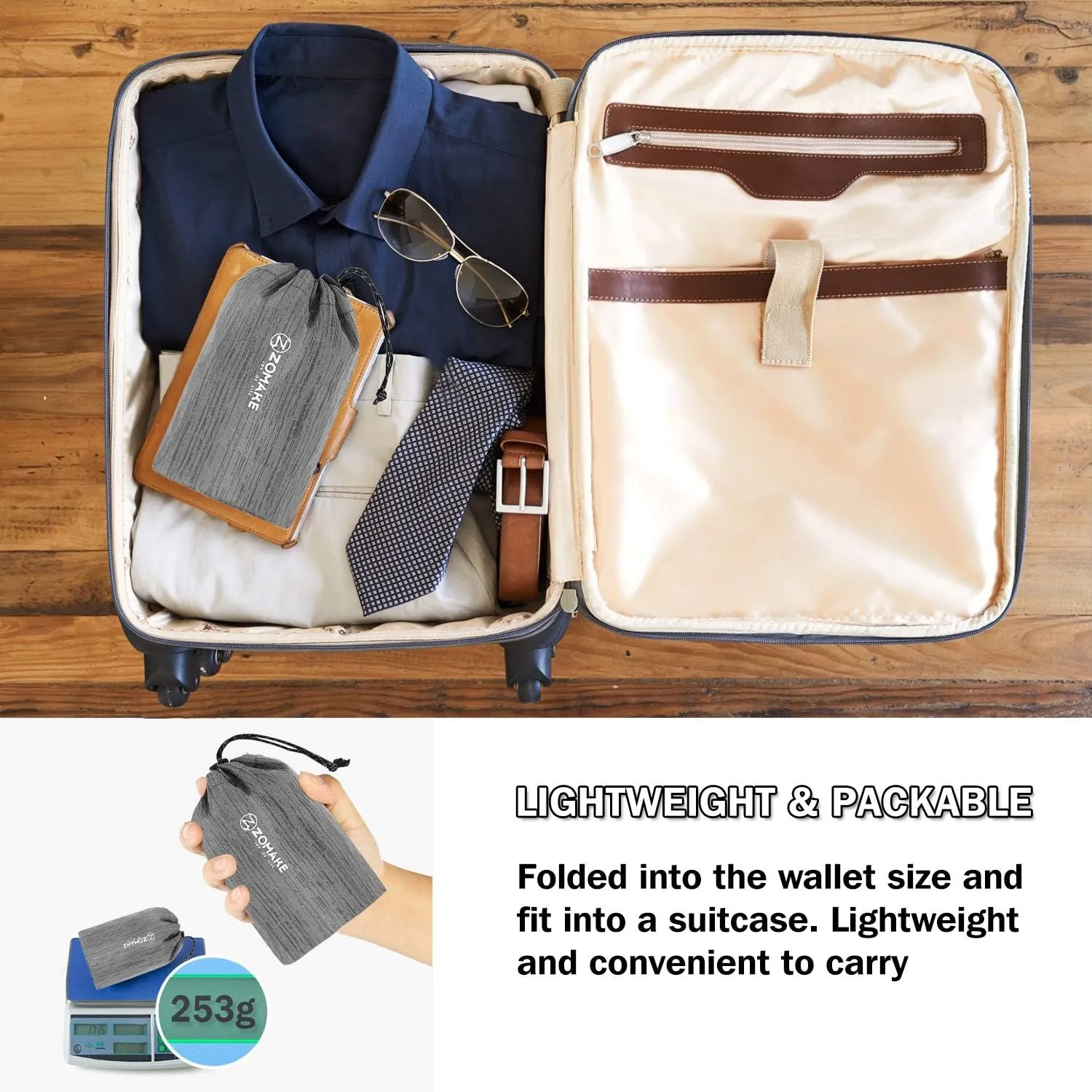 Ultra Lightweight Packable Backpack 18L, Small Foldable Hiking Backpacks Water Resistant Folding Daypack for Travel(Medium Grey)