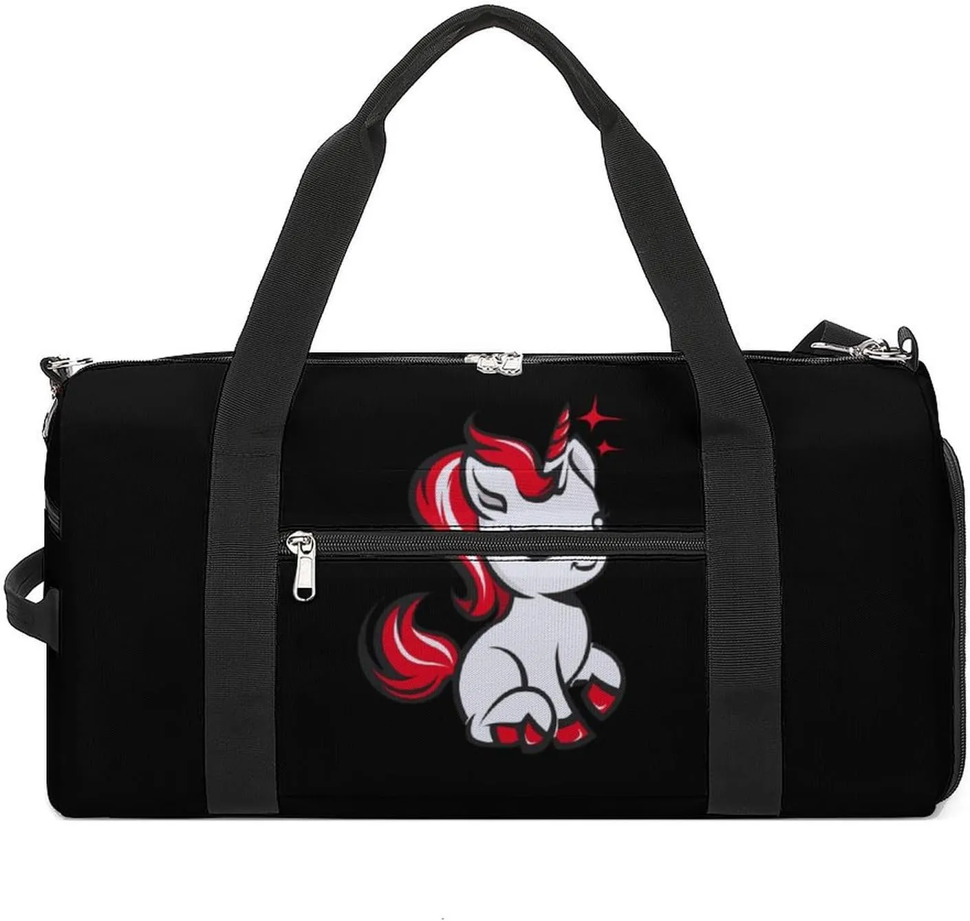 Uni-corn Duffle Bag Waterproof Gym Tote Bags Travel Overnight Bags with Shoes Compartment