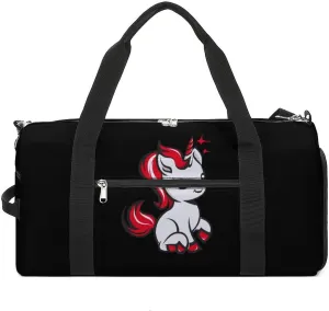 Uni-corn Duffle Bag Waterproof Gym Tote Bags Travel Overnight Bags with Shoes Compartment