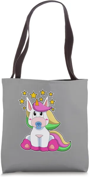 Unicorn Pacifier Tote Bag
