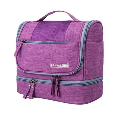 UOSC Waterproof Men Hanging Makeup Bag Oxford Travel Organizer Cosmetic Bag For Women Necessaries Make Up Case Wash Toiletry Bag