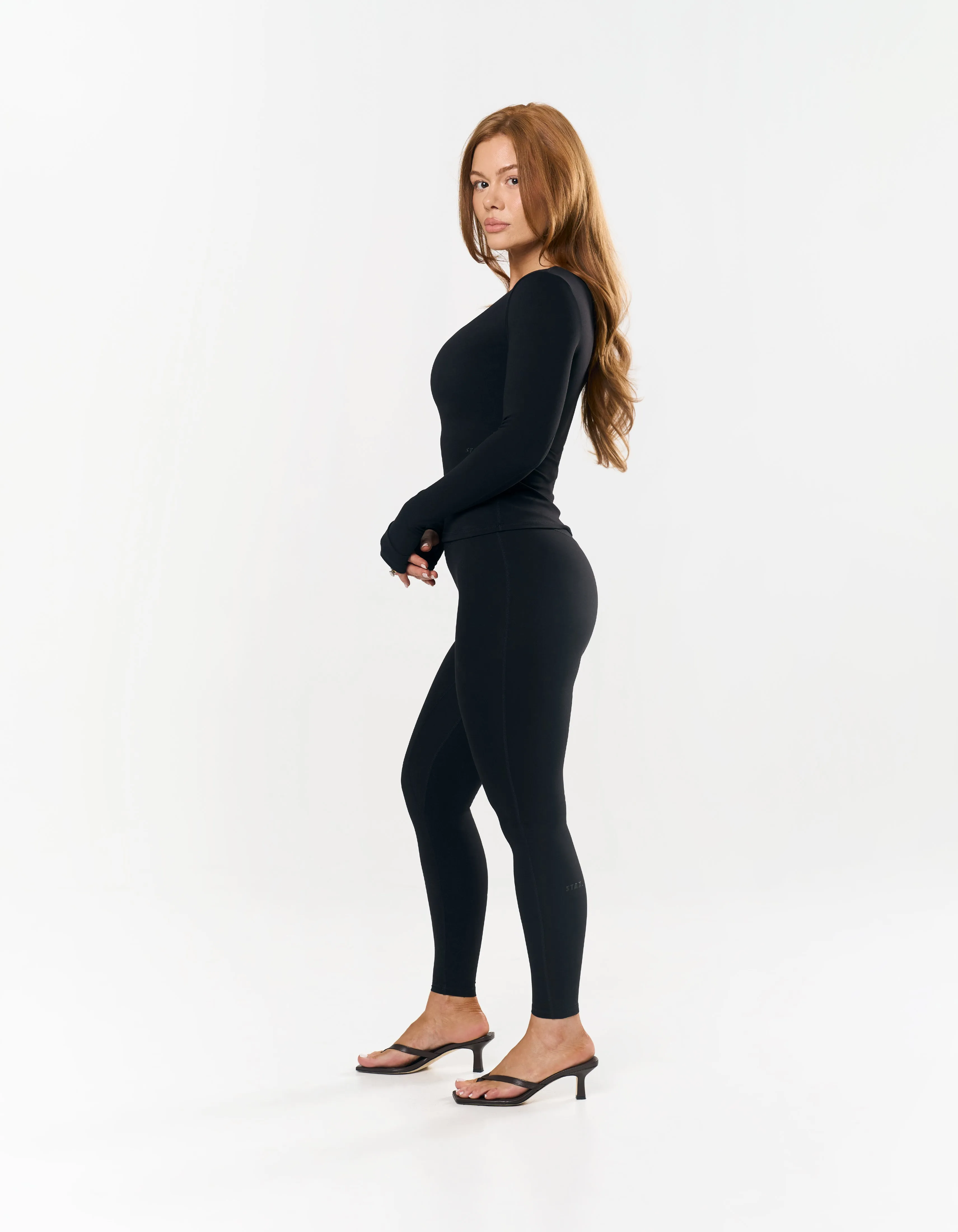 V Cut Long Sleeve NANDEX™ - Black
