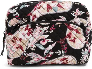 Vera Bradley Women's Cotton Large Cosmetic Makeup Organizer Bag