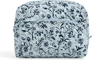 Vera Bradley Women's Cotton Large Cosmetic Makeup Organizer Bag