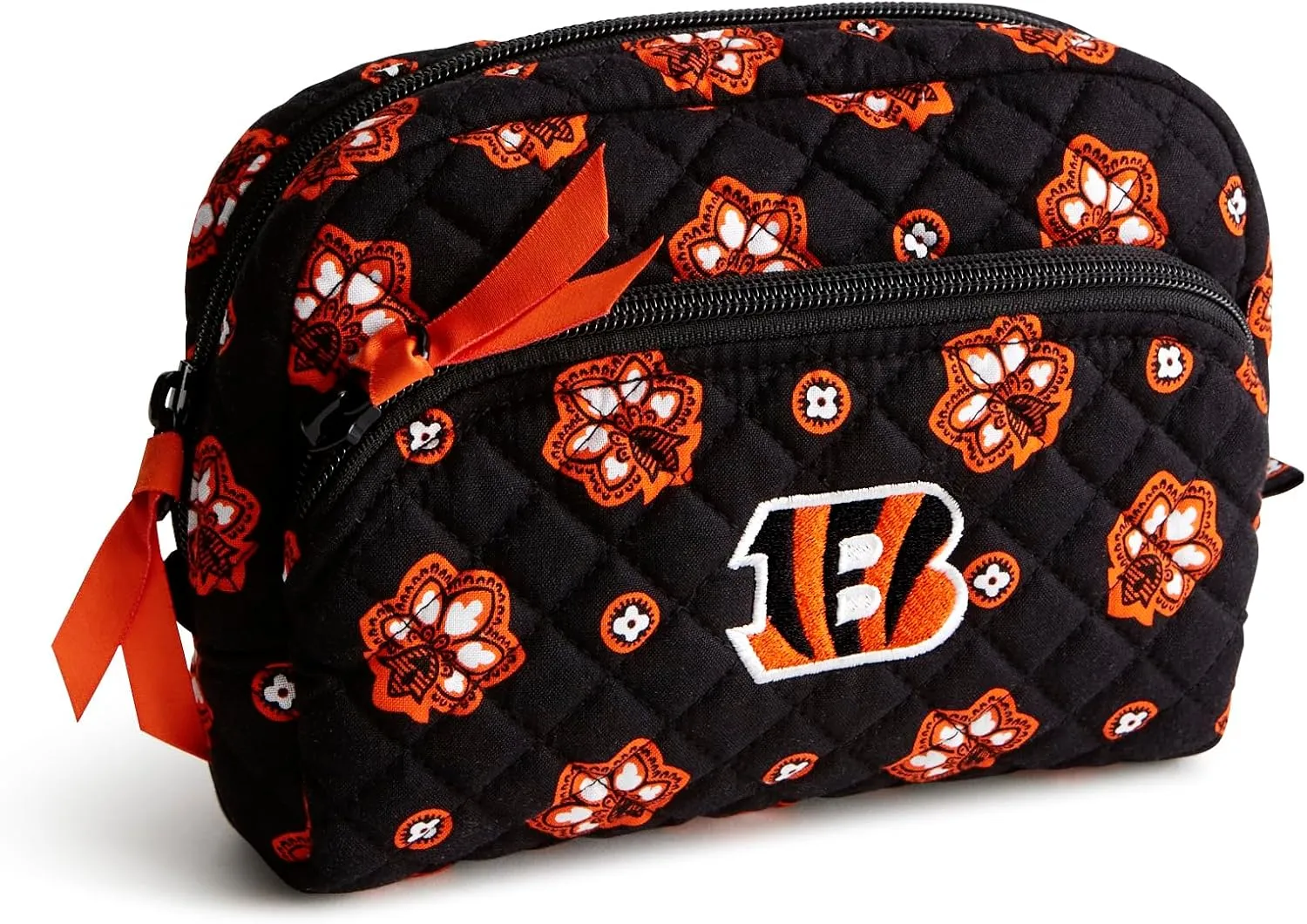 Vera Bradley Women's Cotton NFL Medium Cosmetic Makeup Organizer Bag (Multiple Teams Available)