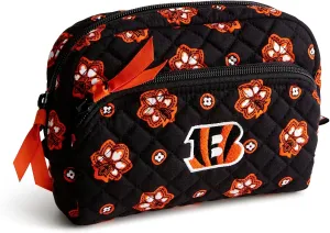 Vera Bradley Women's Cotton NFL Medium Cosmetic Makeup Organizer Bag (Multiple Teams Available)