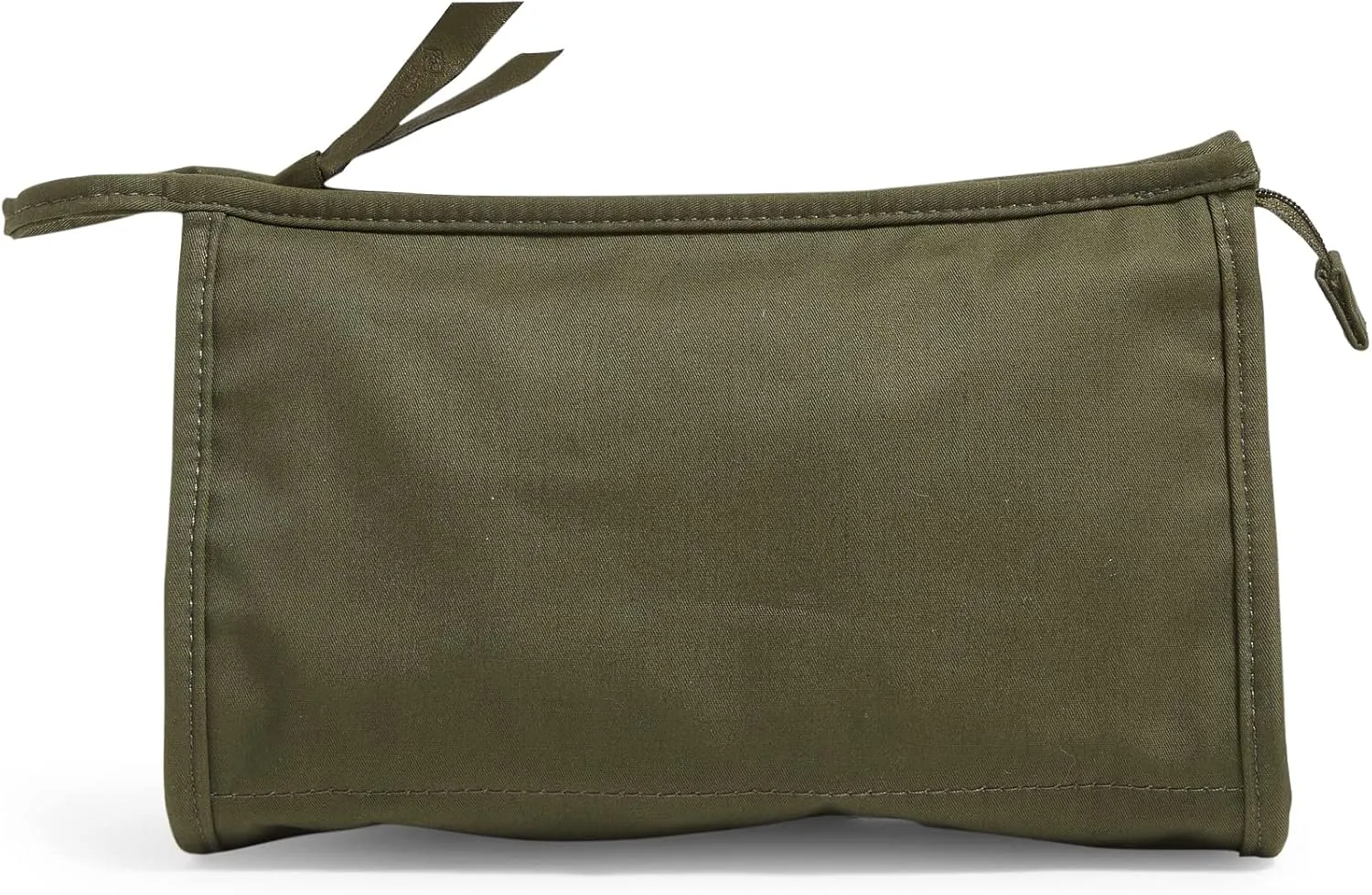 Vera Bradley Women's Cotton Trapeze Cosmetic Makeup Organizer Bag, Climbing Ivy Green, One Size