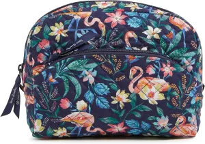Vera Bradley Women's Iconic Large Cosmetic, Signature Cotton Makeup Bag