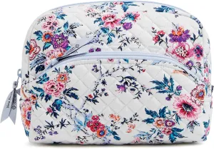 Vera Bradley Women's Iconic Large Cosmetic, Signature Cotton Makeup Bag