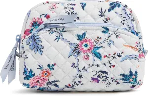 Vera Bradley Women's Iconic Medium Cosmetic, Signature Cotton Makeup Bag