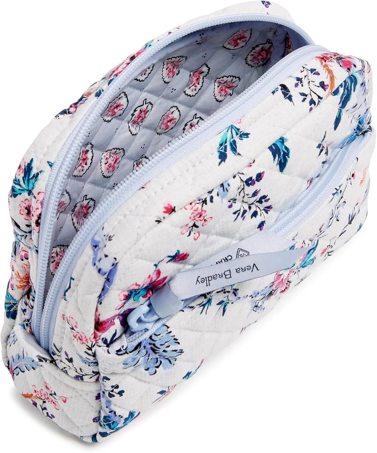 Vera Bradley Women's Iconic Medium Cosmetic, Signature Cotton Makeup Bag