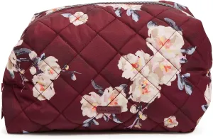 Vera Bradley Women's Performance Twill Large Cosmetic Makeup Organizer Bag, Blooms and Branches, One Size