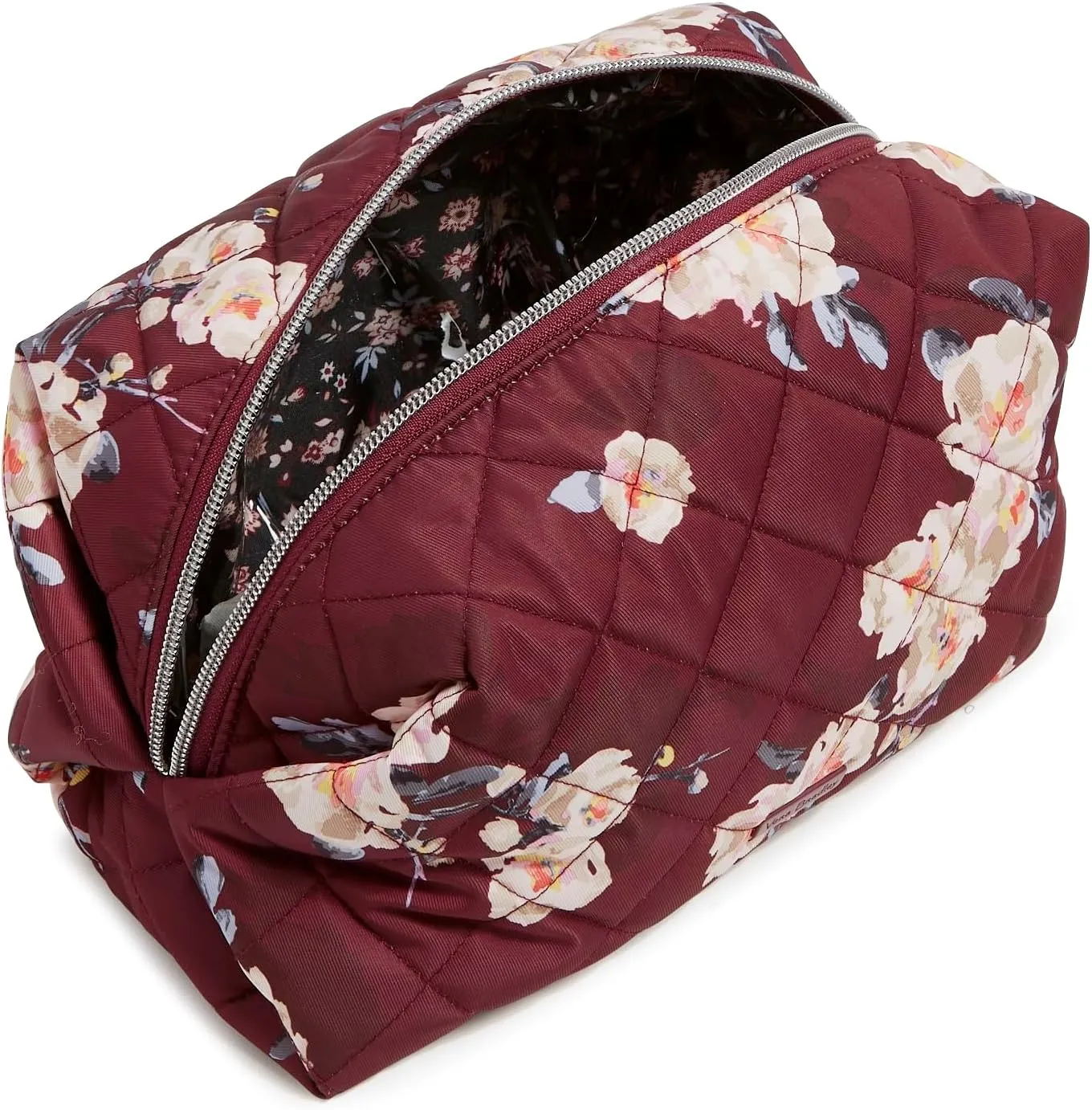 Vera Bradley Women's Performance Twill Large Cosmetic Makeup Organizer Bag, Blooms and Branches, One Size