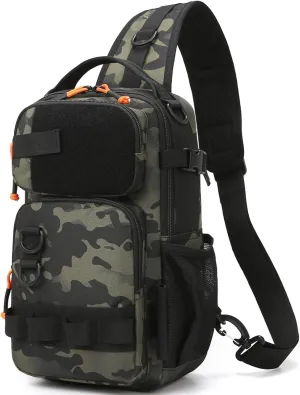 Versatile Fishing Backpack with Rod Holder and Adjustable Straps