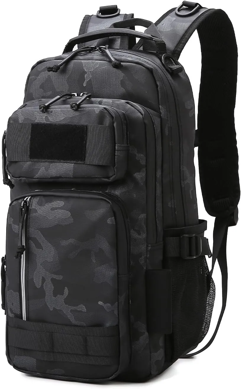 Versatile Fishing Backpack with Rod Holder and Adjustable Straps