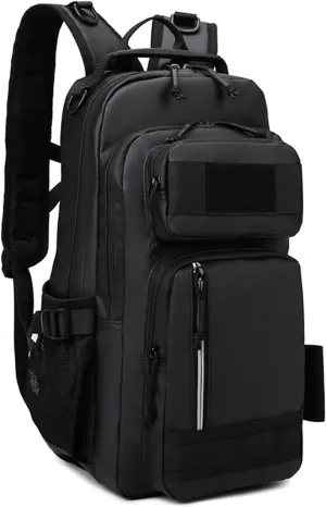 Versatile Fishing Backpack with Rod Holder and Adjustable Straps