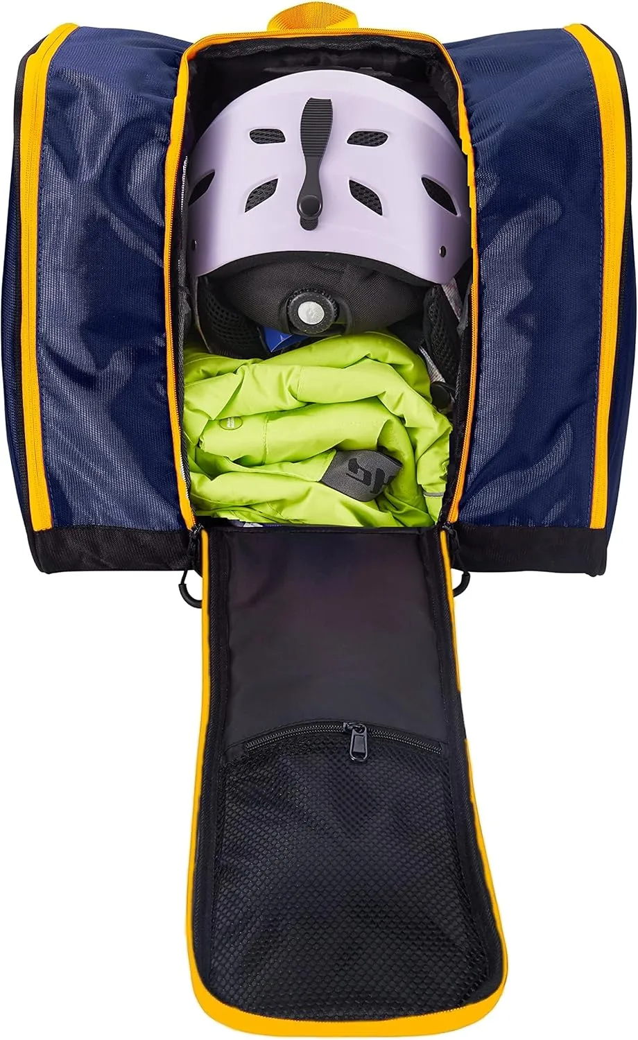 VieGreenleaf Kids Toddler Rollerblade, Skate, Snowboard Boot Backpack with Helmet, Gloves, Snacks - Perfect for Ski, Snowboard, Skate, Outdoor Activities or Air Travel (Blue Marine)