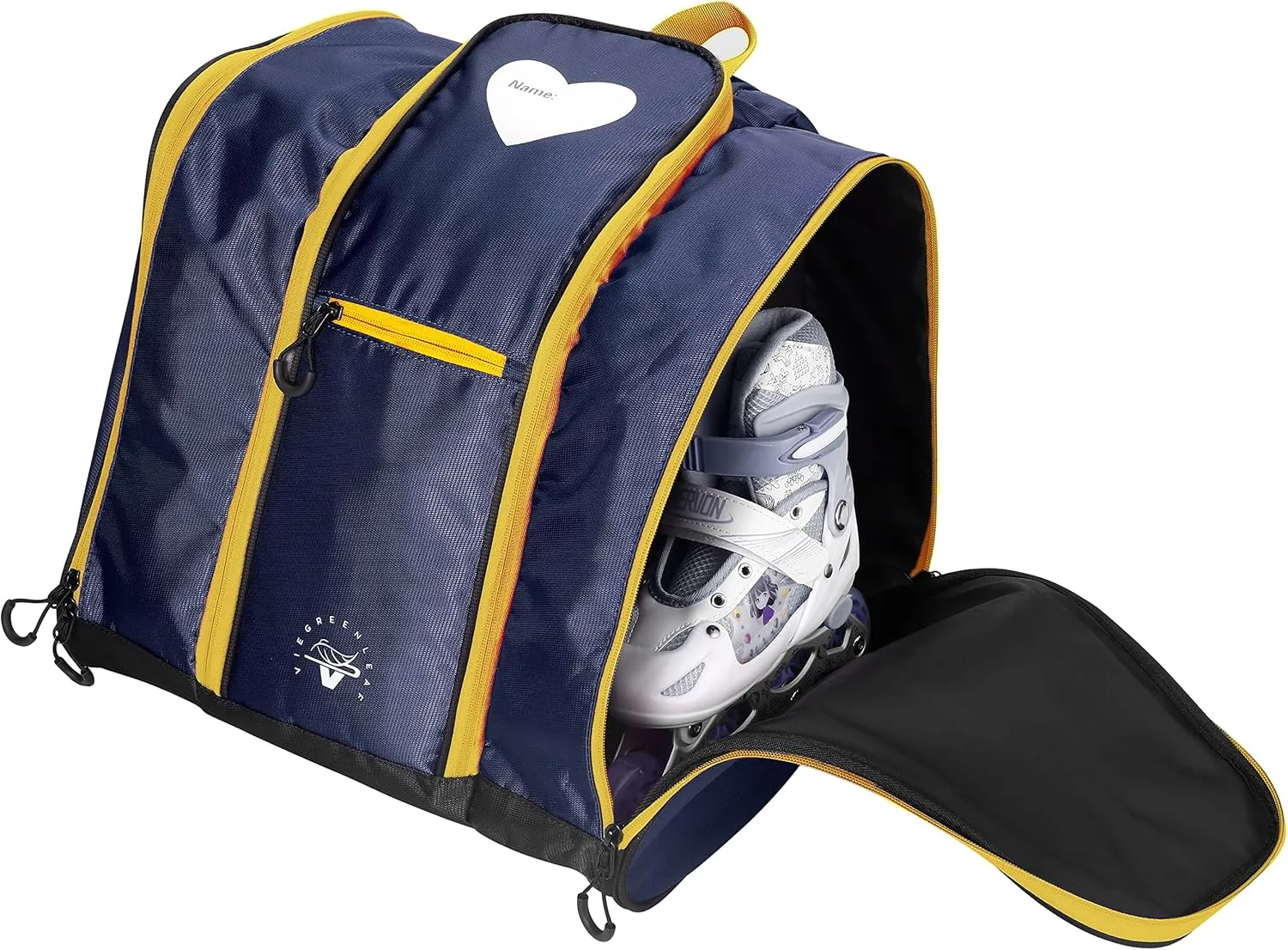 VieGreenleaf Kids Toddler Rollerblade, Skate, Snowboard Boot Backpack with Helmet, Gloves, Snacks - Perfect for Ski, Snowboard, Skate, Outdoor Activities or Air Travel (Blue Marine)