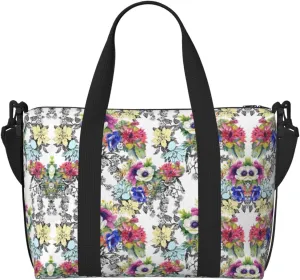 Vivid Colorful Garden Duffel Bags for Traveling - Lightweight Personal Item Travel Bags for Women, Gym Bags for Men