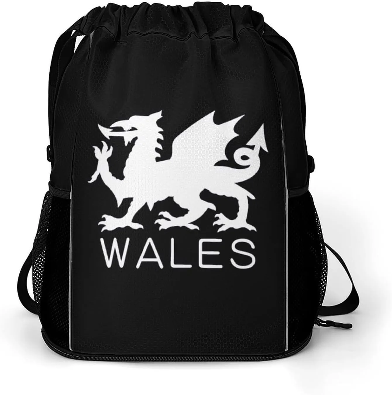 Wales Welsh Flag Gym Bag Workout Gym Backpack with Shoe Compartment Sports Bags for Women Men