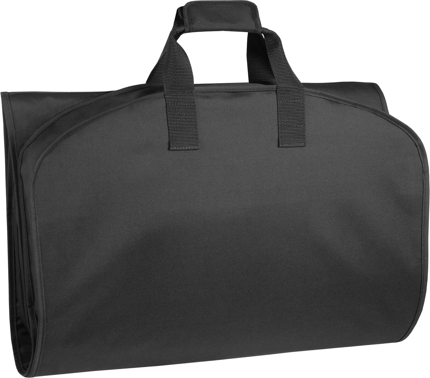 WallyBags Solutions 2 Piece Set, Expandable Spinner with Garment Underseat Bag, Black, 25-Inch Checked, 16-Inch Carry-On