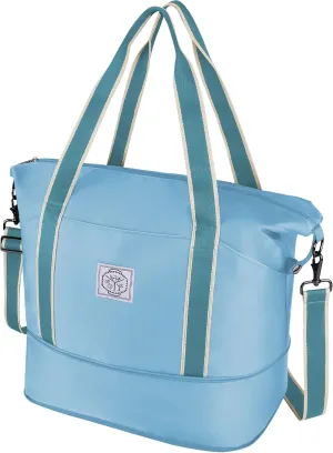 WALNEW Travel Duffel Bag, Weekender Overnight Carry On Bag Women Men, Foldable Waterproof Gym Luggage with Metal Buckle Strap